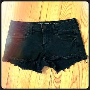 American Eagle short black jean shorts